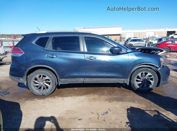 5N1AT2MVXGC884000 2016 NISSAN ROGUE Синий Вид задней части салона
