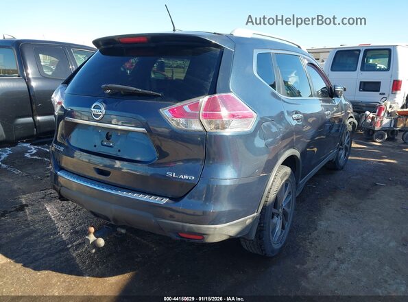 5N1AT2MVXGC884000 2016 NISSAN ROGUE Синий Задняя правая четверть