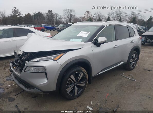 5N1AT3CA2MC764742 2021 NISSAN ROGUE Серебряный Передняя левая четверть