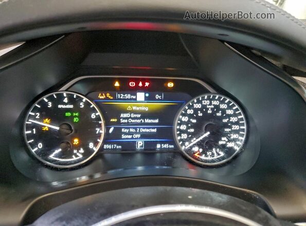 5N1AZ2CS7LN135871 2020 NISSAN MURANO Gray Вид щитка приладів