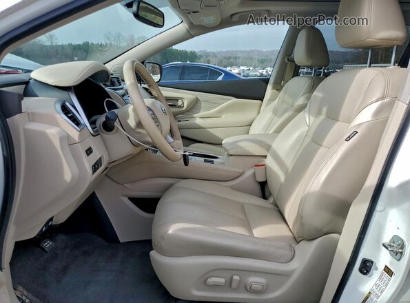 5N1AZ2MH0JN157307 2018 NISSAN MURANO White Widok wnętrza z przodu