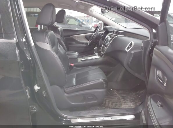 5N1AZ2MH2JN123322 2018 NISSAN MURANO Черный Вид салона спереди