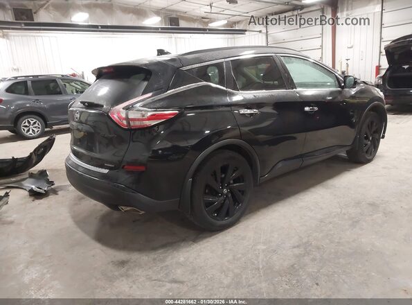 5N1AZ2MH2JN123322 2018 NISSAN MURANO Черный Задняя правая четверть
