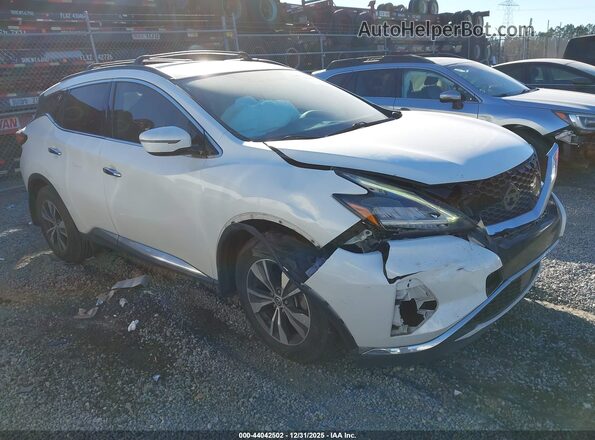 5N1AZ2MJ2KN136785 2019 NISSAN MURANO Белый Передняя правая четверть