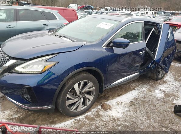 5N1AZ2MS7KN166020 2019 NISSAN MURANO Синий Передняя левая четверть