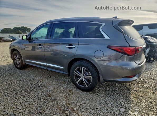 5N1DL0MM0KC513607 2019 INFINITI QX60 Серый Задняя левая четверть