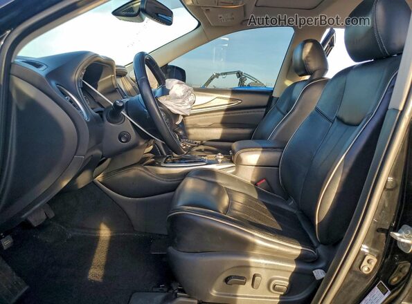 5N1DL0MM2KC506643 2019 INFINITI QX60 Black Front interior view