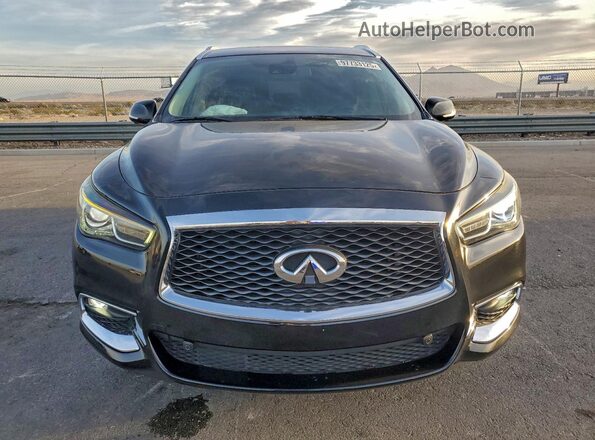 5N1DL0MM2KC506643 2019 INFINITI QX60 Black Front view