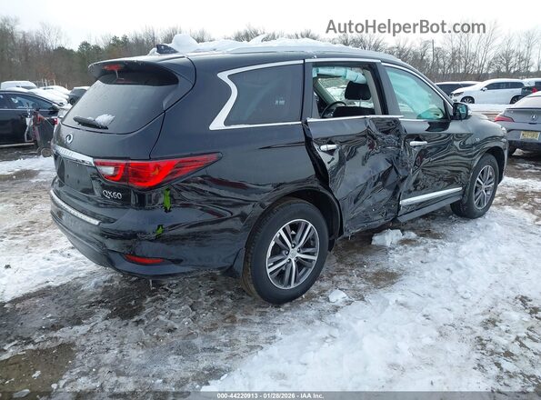 5N1DL0MM8KC548878 2019 INFINITI QX60 Черный Задняя правая четверть