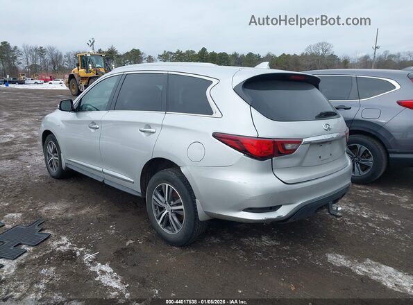 5N1DL0MM9KC505232 2019 INFINITI QX60 Серебряный Задняя левая четверть