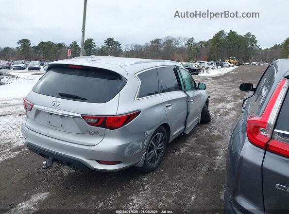 5N1DL0MM9KC505232 2019 INFINITI QX60 Серебряный Задняя правая четверть