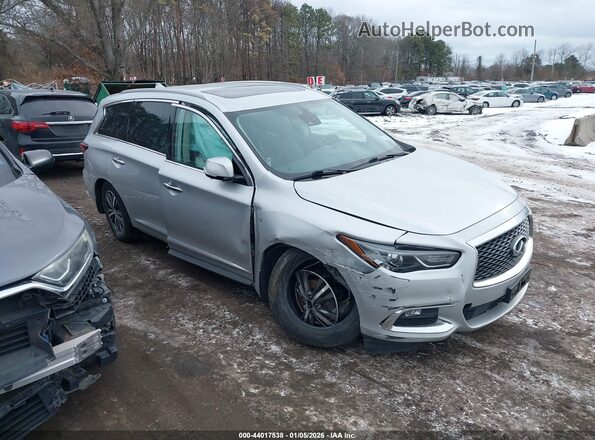 5N1DL0MM9KC505232 2019 INFINITI QX60 Серебряный Передняя правая четверть