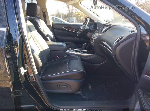 5N1DL0MN2HC520964 2017 INFINITI QX60 Black Widok wnętrza z przodu