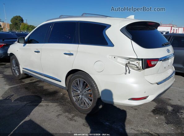 5N1DL0MN3HC547784 2017 INFINITI QX60 White Задня ліва чверть