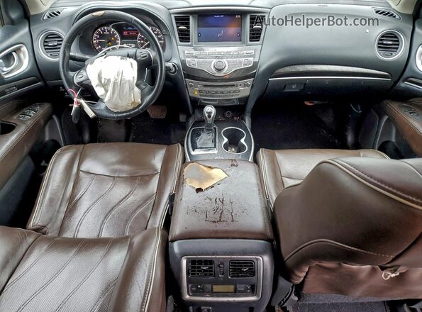 5N1DL0MN8HC516692 2017 INFINITI QX60 Зеленый Вид панели приборов