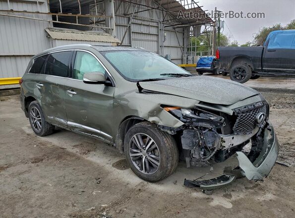 5N1DL0MN8HC516692 2017 INFINITI QX60 Зеленый Передняя правая четверть