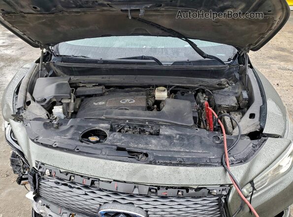 5N1DL0MN8HC516692 2017 INFINITI QX60 Зеленый Вид задней части салона
