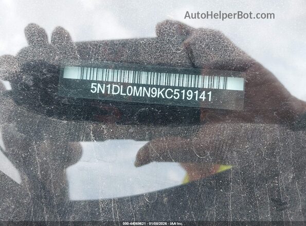 5N1DL0MN9KC519141 2019 INFINITI QX60 Black Widok komory silnika