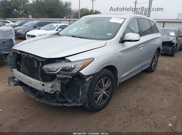 5N1DL0MN9KC551507 2019 INFINITI QX60 Silver Առջևի ձախ երեք քառորդ տեսարան