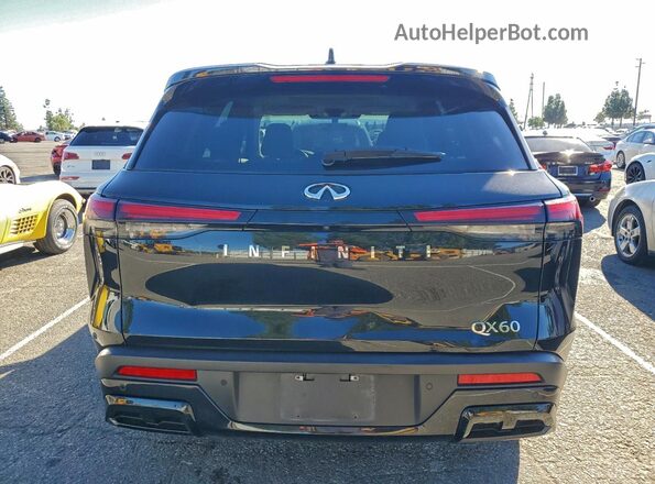 5N1DL1ER3PC373978 2023 INFINITI QX60 Black Widok z tyłu