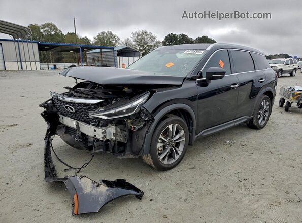5N1DL1FR6PC364111 2023 INFINITI QX60 Black Przód lewy