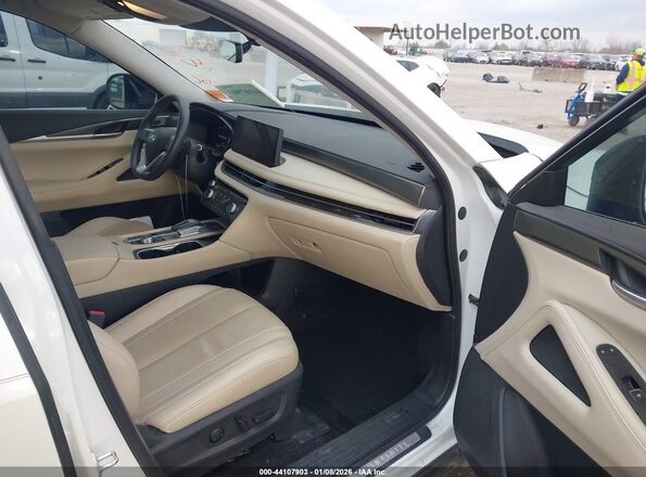 5N1DL1FS0PC350191 2023 INFINITI QX60 White Widok wnętrza z przodu