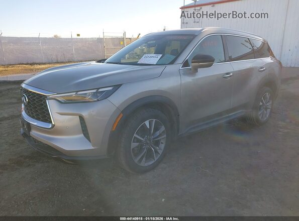 5N1DL1FSXPC366642 2023 INFINITI QX60 Gray Vista tres cuartos delantera izquierda