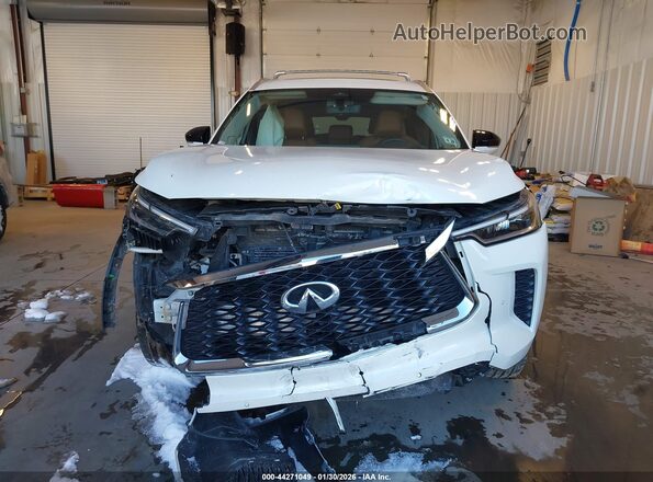 5N1DL1GS6PC368290 2023 INFINITI QX60 White Dashboard view