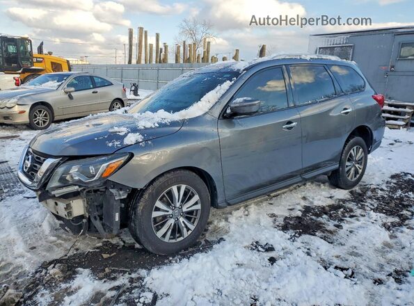 5N1DR2MM1KC607330 2019 NISSAN PATHFINDER Серый Передняя левая четверть