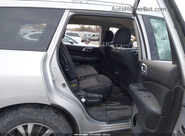 5N1DR2MM5JC637204 2018 NISSAN PATHFINDER Silver Вид наклейки з VIN-кодом