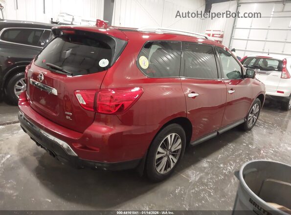 5N1DR2MM7KC591182 2019 NISSAN PATHFINDER Красный Задняя правая четверть