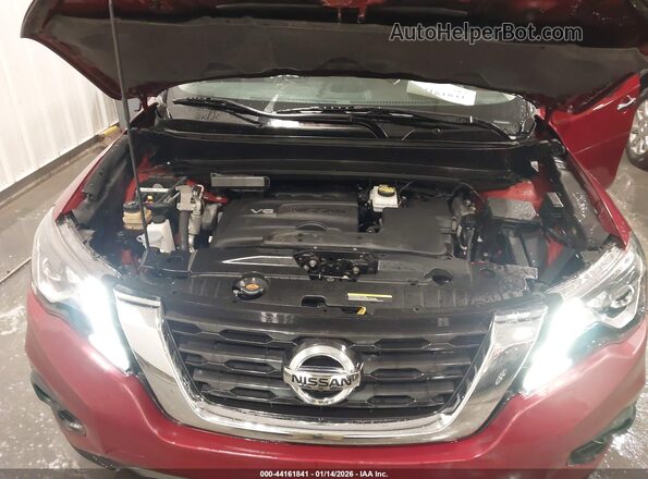 5N1DR2MM7KC591182 2019 NISSAN PATHFINDER Красный Вид сзади