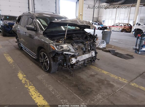 5N1DR2MM9KC636218 2019 NISSAN PATHFINDER Gray Передня права чверть