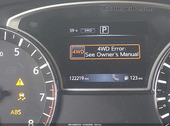 5N1DR2MMXKC636177 2019 NISSAN PATHFINDER Серебряный 