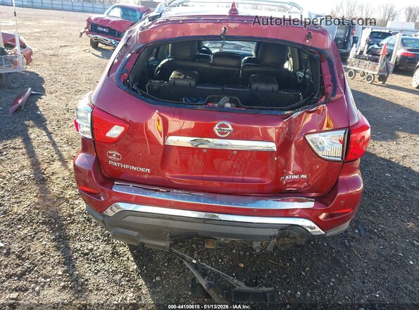 5N1DR2MN1KC638022 2019 NISSAN PATHFINDER Red Widok z przodu