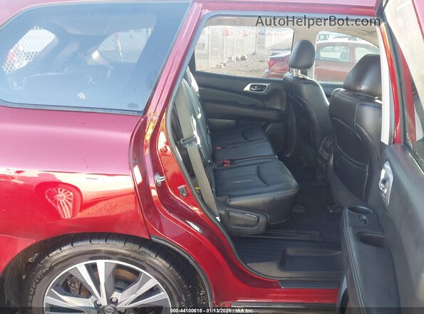 5N1DR2MN1KC638022 2019 NISSAN PATHFINDER Red Widok naklejki z numerem VIN