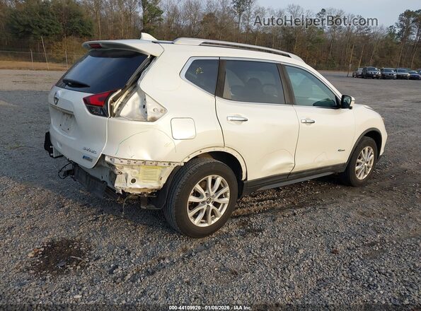 5N1ET2MV0HC787682 2017 NISSAN ROGUE HYBRID Белый Задняя правая четверть