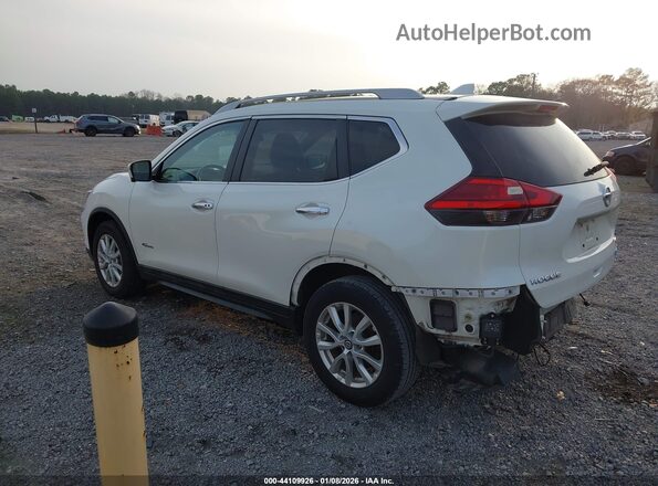 5N1ET2MV0HC787682 2017 NISSAN ROGUE HYBRID Белый Задняя левая четверть