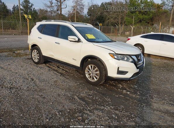 5N1ET2MV0HC787682 2017 NISSAN ROGUE HYBRID Белый Передняя правая четверть