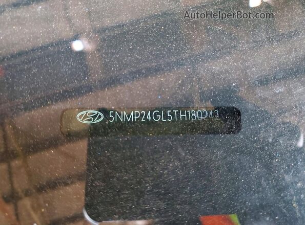 5NMP24GL5TH180242 2026 HYUNDAI SANTA Blue Widok naklejki z numerem VIN