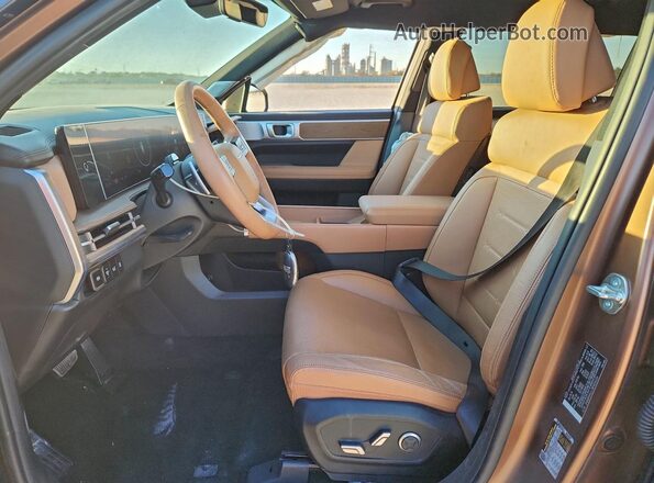 5NMP44GL3RH036126 2024 HYUNDAI SANTA Brown Front interior view