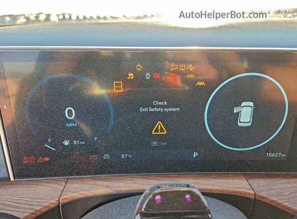 5NMP44GL3RH036126 2024 HYUNDAI SANTA Brown Instrument cluster view