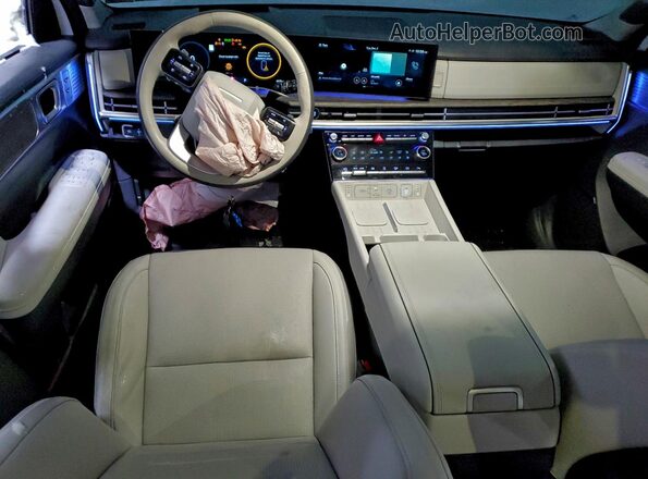5NMP5DGL3SH070330 2025 HYUNDAI SANTA FE CALLIGRAPHY White Widok deski rozdzielczej