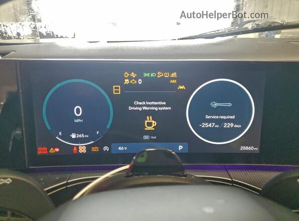 5NMP5DGL8RH059687 2024 HYUNDAI SANTA FE CALLIGRAPHY Black Vista del cuadro de instrumentos