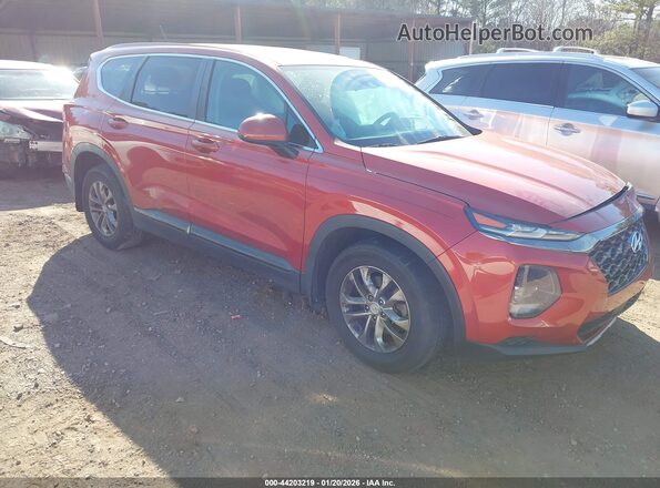 5NMS23AD9KH118833 2019 HYUNDAI SANTA FE Оранжевый Передняя правая четверть