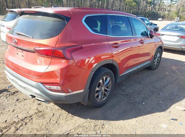 5NMS23AD9KH118833 2019 HYUNDAI SANTA FE Оранжевый Задняя правая четверть