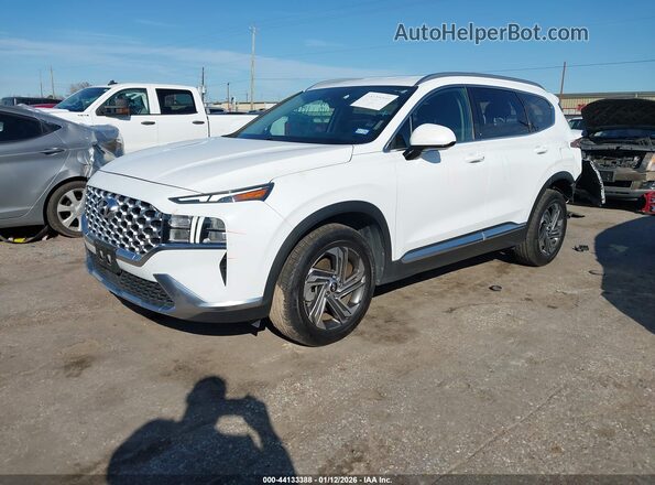 5NMS24AJ8MH325311 2021 HYUNDAI SANTA FE Белый Передняя левая четверть