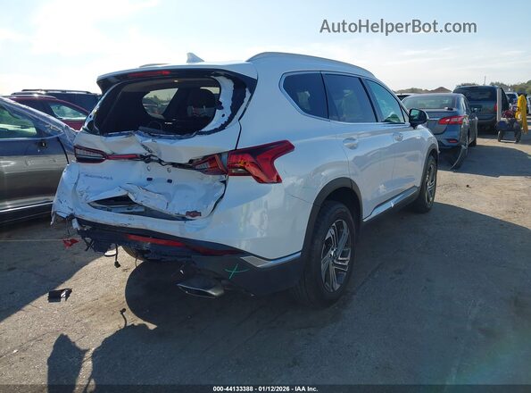 5NMS24AJ8MH325311 2021 HYUNDAI SANTA FE Белый Задняя правая четверть