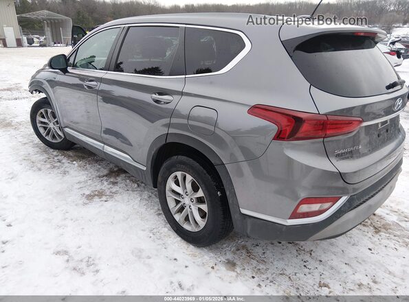 5NMS2CADXKH083896 2019 HYUNDAI SANTA FE Gray Trasero izquierdo