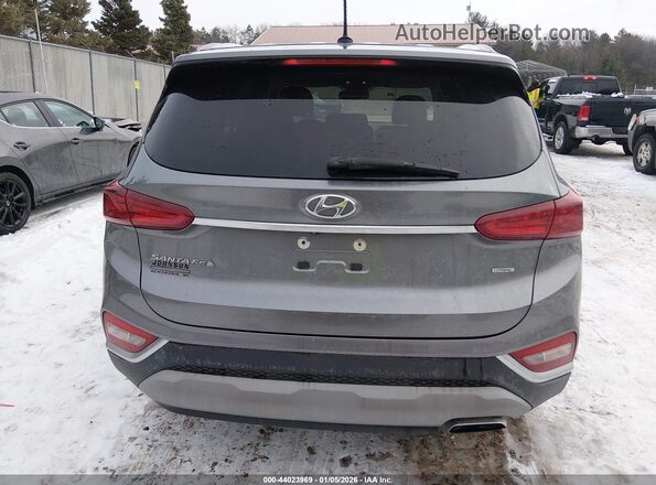 5NMS2CADXKH083896 2019 HYUNDAI SANTA FE Gray 